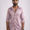 Twilight Lavender Satin Shirt