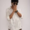 Pearl White Textured Shirt
