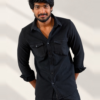 Carbon Black Denim Shirt